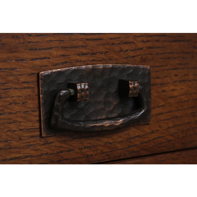 Brown Stickley Mission Oak 2 Drawer Server Console For Sale - Image 8 of 17