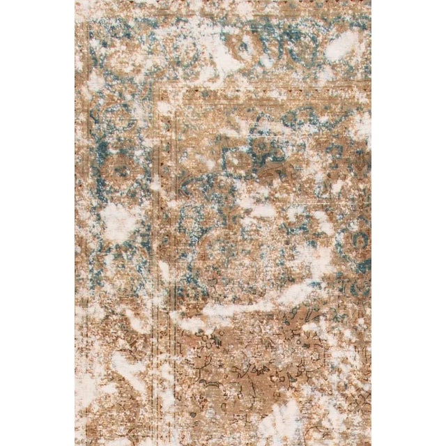 Vintage Wool Tabriz Rug For Sale - Image 4 of 6