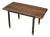Italian Teak Bench on Lacquered Iron Structure and Brass Feet, 1960s For Sale