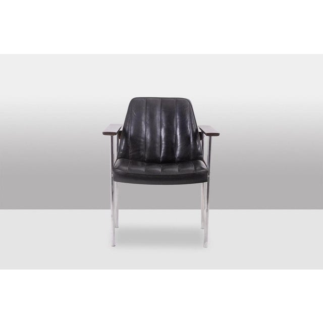 Armchair by Sven Ivar Dysthe for Dokka, 1960s, in Good conditions. This piece is designed in the style of the selected...