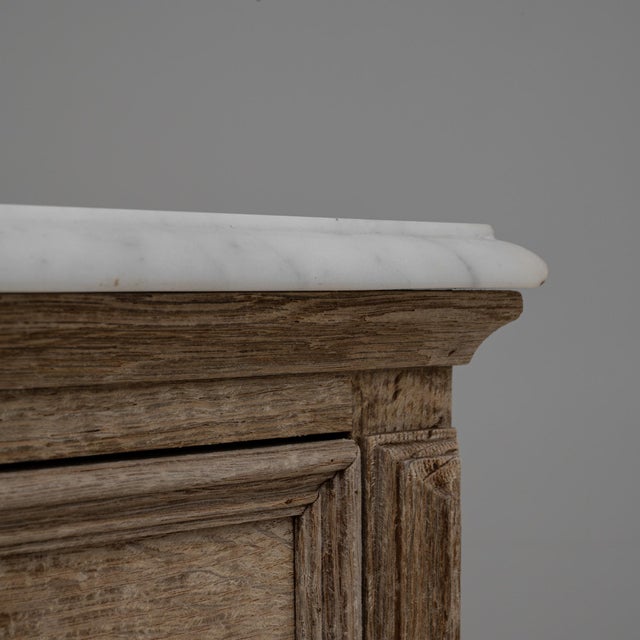 1890s French Louis XVI Bedside Tables With Marble Tops - A Pair For Sale - Image 11 of 18