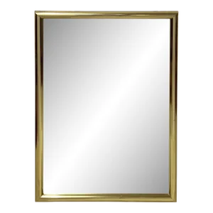 Mid-Century Minimalist Brass Mirror