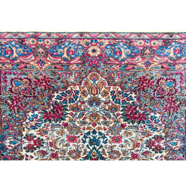 Persian Early 20th Century Persian Kirman Rug For Sale - Image 3 of 16