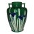 Late 19th Century Japanese Awaji Pottery Vase With Handles For Sale