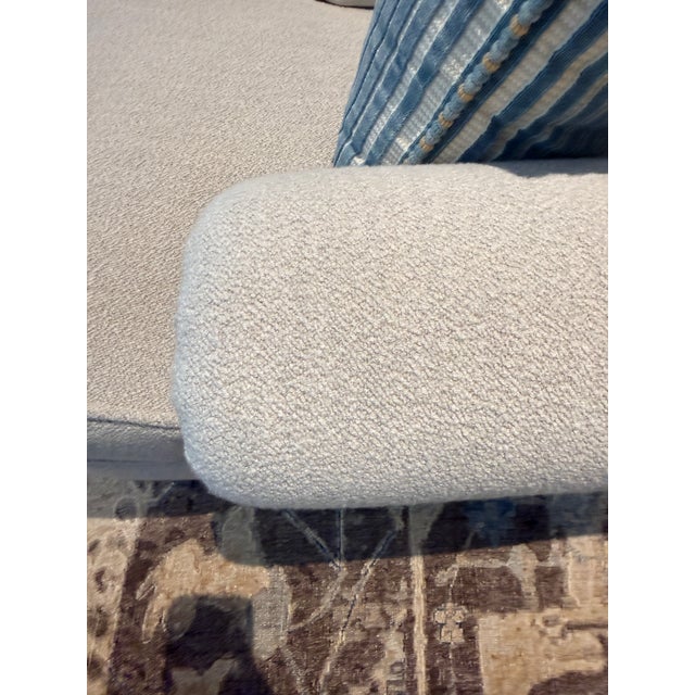 2020s George Smith Standard Arm Signature Sofa in Holland & Sherry Wool Bouclé--Two Available For Sale - Image 5 of 16