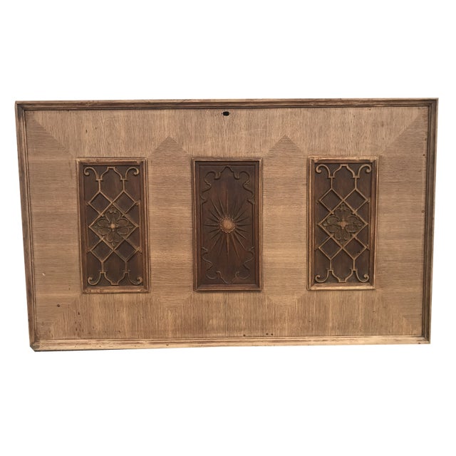 Oak Wardrobe Door, 1940s For Sale