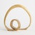 Simple in form and decidedly abstract, this sculpture is inherently organic in feel. With a warmGold finish, a handsome...