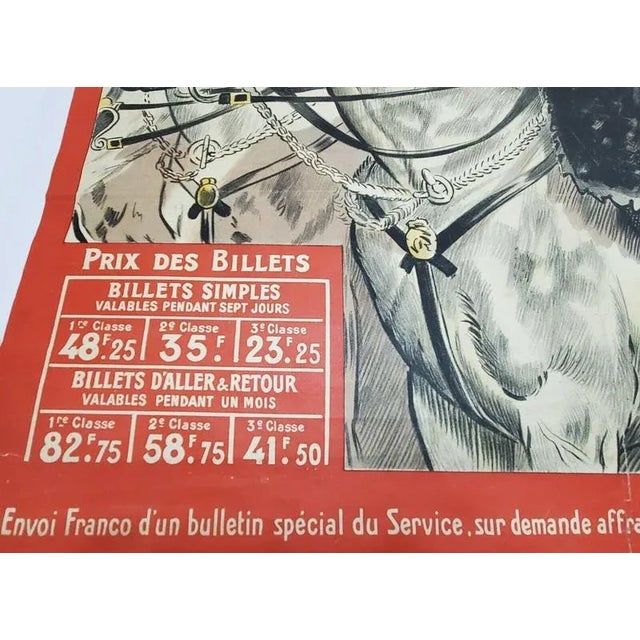 Original Railways Poster after Maurice Toussaint, 1900 For Sale - Image 5 of 7