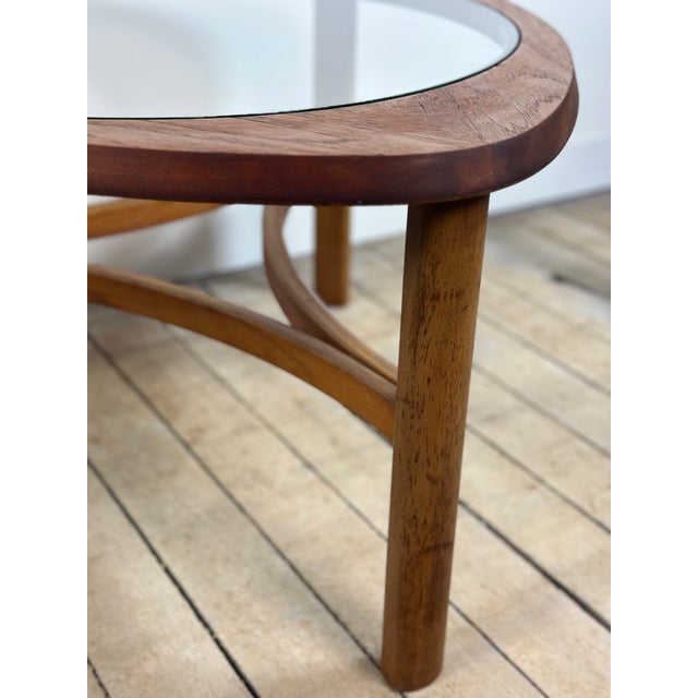 Mid-Century Modern Tricester Coffee Table in Teak and Glass from Nathan, 1970s For Sale - Image 3 of 7