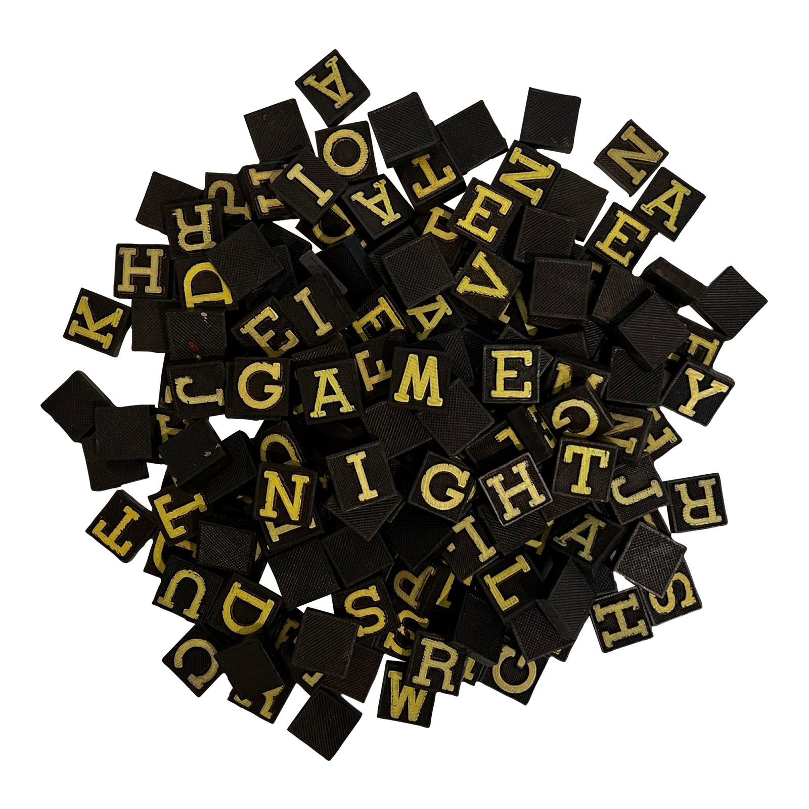 Set of 176 Wooden Anagram Letter Tiles Chairish