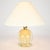 Mid-Century Modern Mid Century Modern Murano Glass Bullicante Table Lamp 1950s | Vintage Gold Flakes Accent Light Italian Hollywood Regency Seguso Barovier Toso For Sale - Image 3 of 9