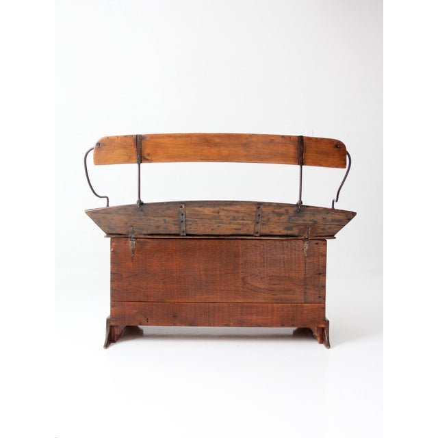 Antique Buggy Seat Storage Bench For Sale - Image 14 of 15