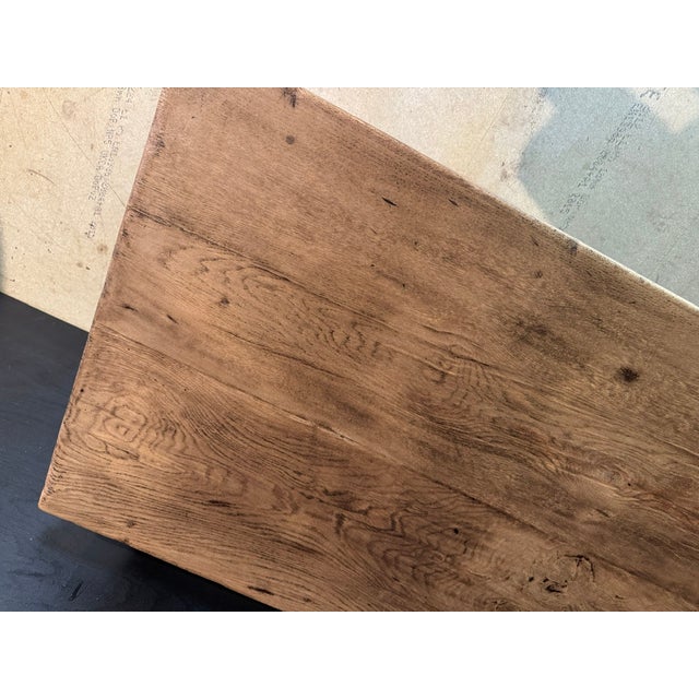 Oak Farmhouse Dining Table, 1920s For Sale - Image 16 of 18