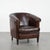 Stylish and Characterful Dark Brown Vintage Club Armchair in English Style Made of Sheepskin with Matching Piping For Sale - Image 16 of 16