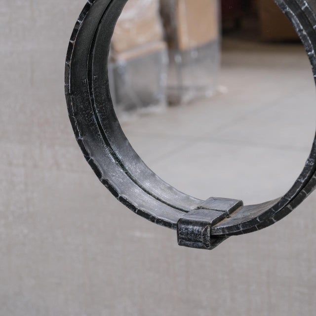 Mid-Century Modern Mid-Century Brutalist French Wall Mirror, 1950s For Sale - Image 3 of 7