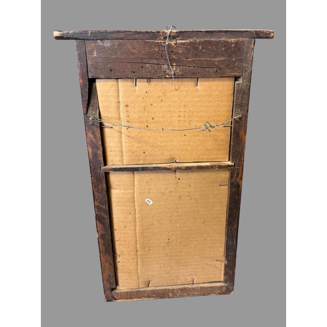 Antique Federal 21" Split Mirror With Barley Twist and Acorn Details For Sale - Image 4 of 5