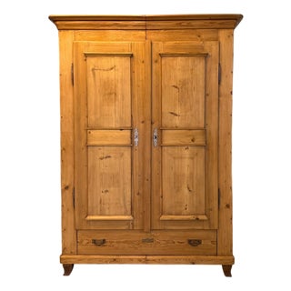 Biedermeier Spruce Farmhouse Cupboard For Sale