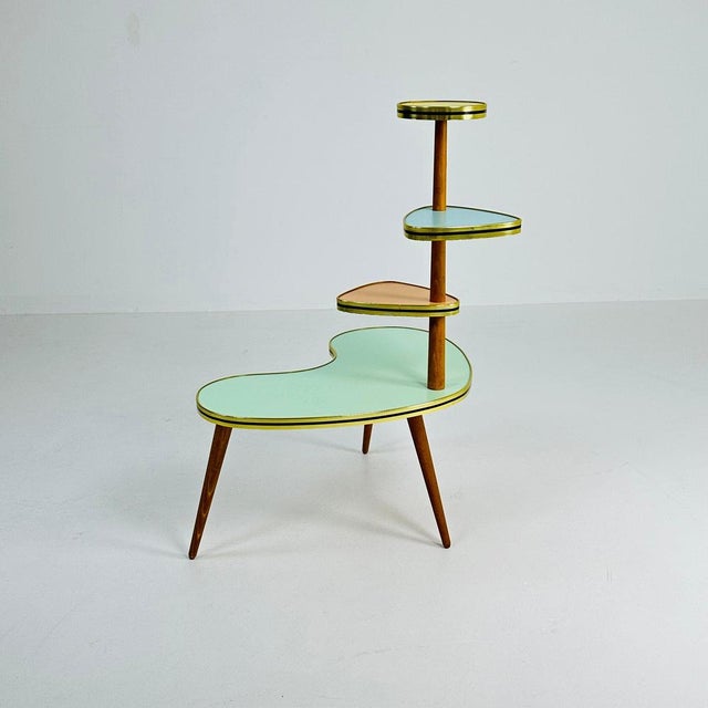 Large German Colorful Plant Stand, 1950s For Sale - Image 10 of 11