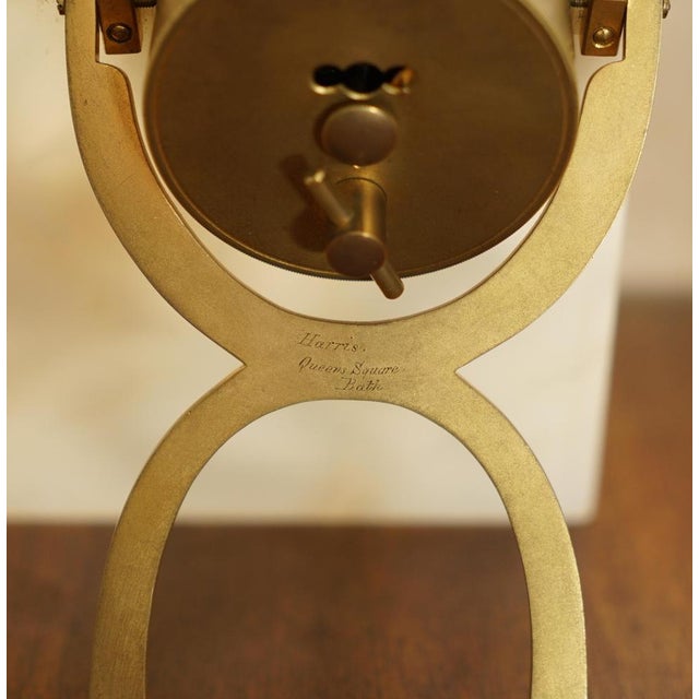 Royal Warrant Clock in Case by John D Harris Marble & Pietra Dura Boudoir For Sale - Image 13 of 18