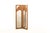 The Ginkgo Leaner Pencil Reed Rattan Full-Length & Floor Mirror With Brass Hinges For Sale - Image 6 of 8