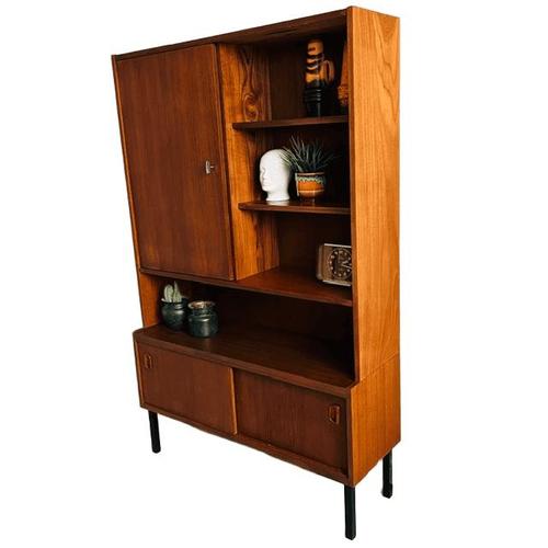 Mid-Century Danish Highboard in Teak from J.E.H.A., 1960s For Sale - Image 4 of 11