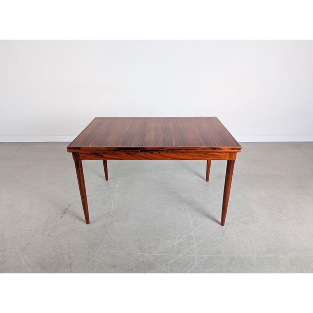 Mid-Century JL Extendable Dining Table in Rosewood by Niels Møller For Sale - Image 4 of 11