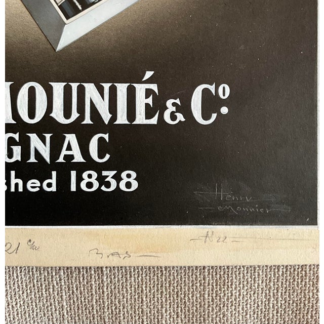 Henri Lemonnier, Cognac Advertising Poster, 1950s, Paper For Sale - Image 4 of 7