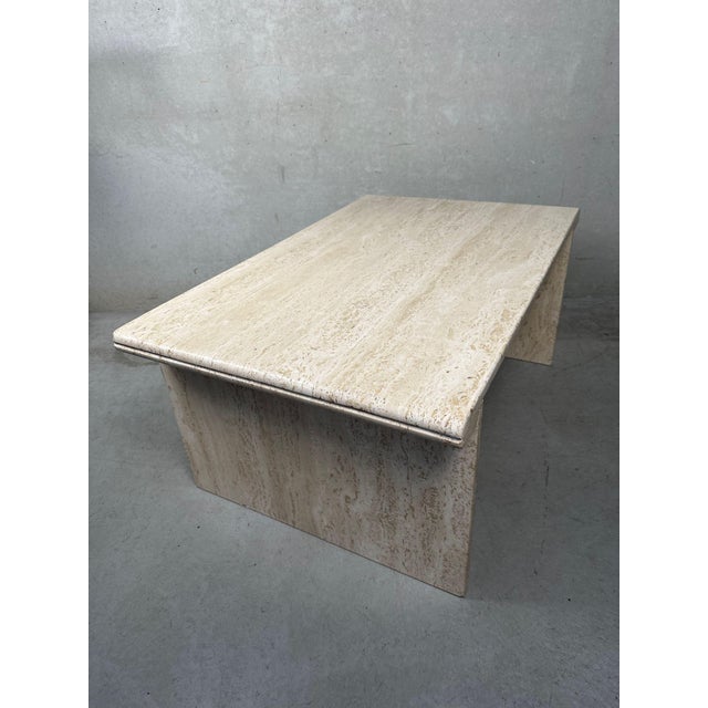 Vintage Travertine Side Table, 1970s For Sale - Image 11 of 11
