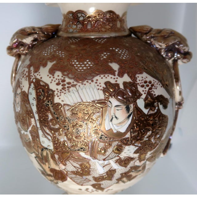 Antique Signed Japanese Satsuma Lidded Porcelain Censer, Meiji Period For Sale - Image 18 of 18