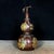 Metal Gilt Bronze Wu Lou Gourd With Bagua Motif - Chinese Feng Shui Object For Sale - Image 7 of 9