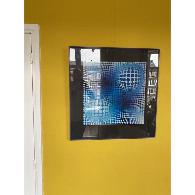 Vasarely, Op Art Composition, 1972, Photo Print, Framed For Sale - Image 9 of 10