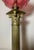 French Antique Ornate Gilt Bronze Cranberry Cut Glass Electrified Oil Pillar Table Lamp For Sale - Image 3 of 12
