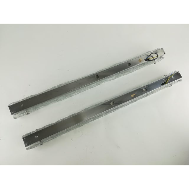 Murano Ice Glass Sconces from Kaiser Leuchten, 1960s, Set of 2 For Sale - Image 6 of 8