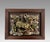 Mounted Antique Chinese Mythical 'Scaled Qilin' Dragon, Glazed Shiwan Tile, Framed Wall Hanging For Sale - Image 9 of 11