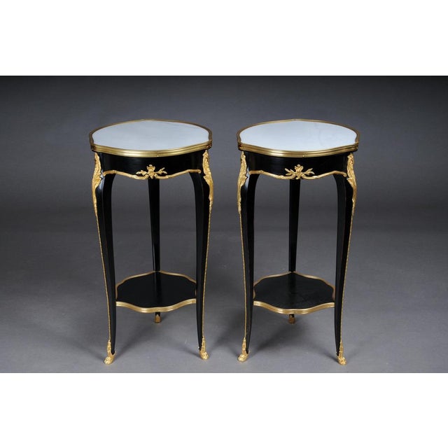 20th Century French Louis XV Style Salon Side Table in Style of F. Linke For Sale - Image 14 of 15