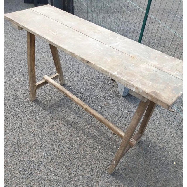 French Laundry Table, 1880 For Sale - Image 8 of 9