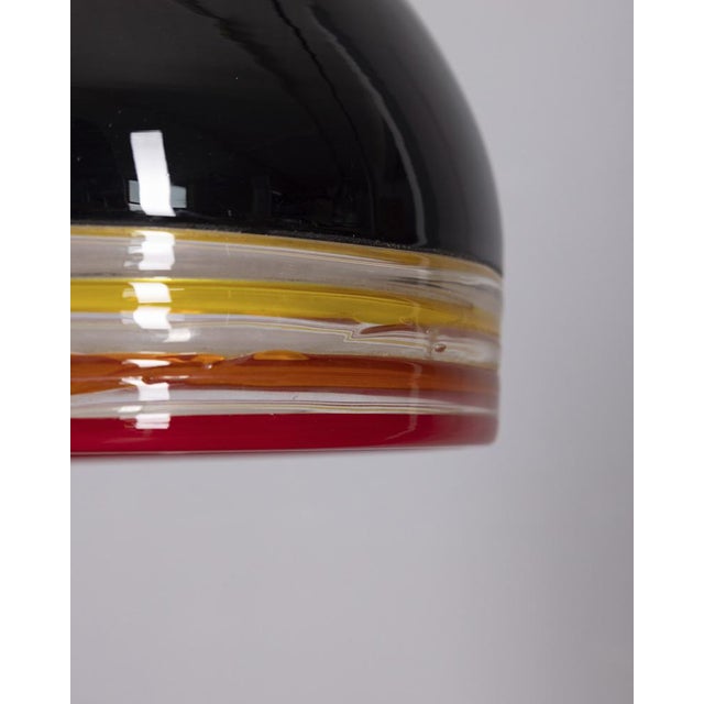 Vintage Febo Murano Glass Pendant Lamp by Roberto Pamio and Renato Toso for Leucos, 1970s For Sale - Image 4 of 8