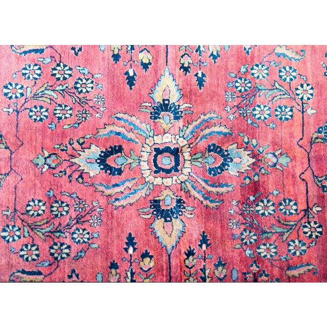 Early 20th Century Persian Sarouk Mohajeran Rug For Sale - Image 13 of 14