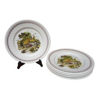 French Earthenware Plates from Lunéville & Keller, 1890s, Set of 6 For Sale