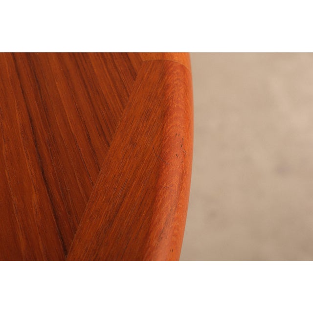 Brown 1960s Laurits M. Larsen Extendable Teak Dining Table Danish Modern Møbelfabrik a/S For Sale - Image 8 of 13