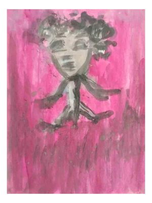 Contempologyc E.M., Fragility, Tempera on Paper, 2020