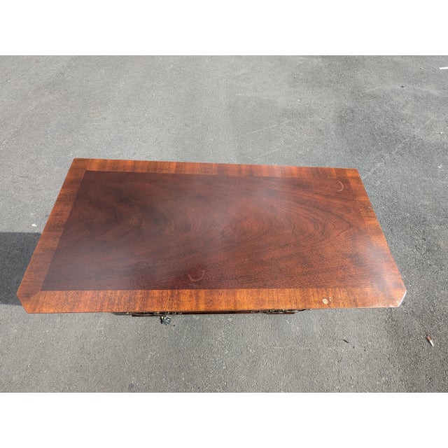 Wood Vintage Baker Furniture Georgian Style Mahogany Chest of Drawers For Sale - Image 7 of 9