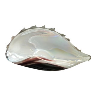 1950s Mid-Century Modern Large Murano Conch Shell Centerpiece For Sale