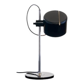 Joe Colombo Model #2201 "Mini Coupé" Table Lamp in Black for Oluce For Sale