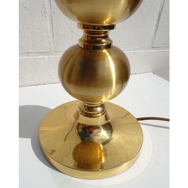 Gilded Ball Table Lamp by Boulanger from Boulanger, 1970s For Sale - Image 3 of 18