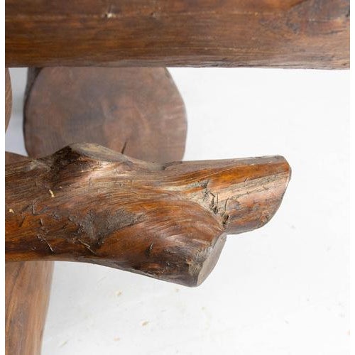 Set of Vintage French Farmhouse Benches in Pine, 1960 For Sale - Image 6 of 16