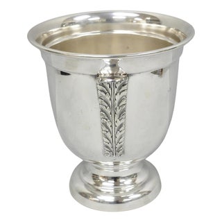 Vintage Sheffield English Regency Silver Plated Champagne Chiller Ice Bucket For Sale