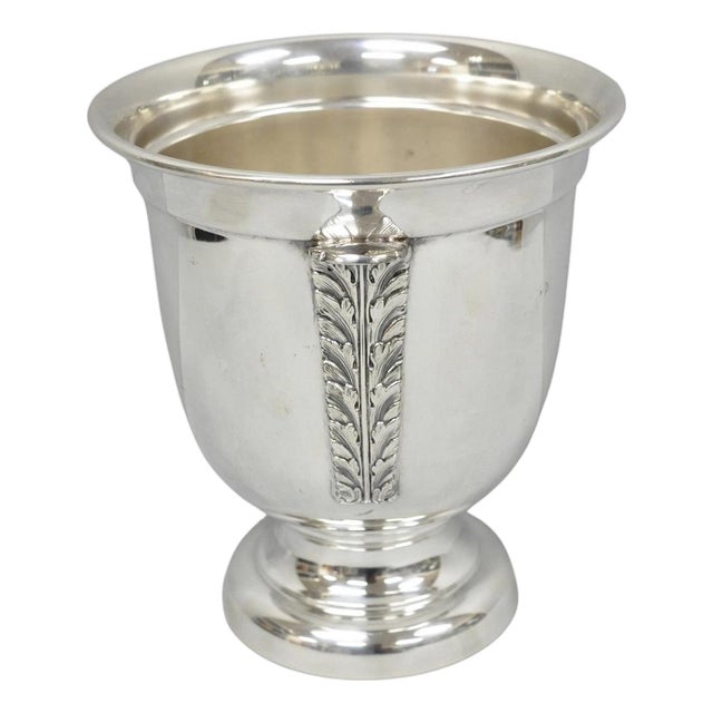 Vintage Sheffield English Regency Silver Plated Champagne Chiller Ice Bucket For Sale