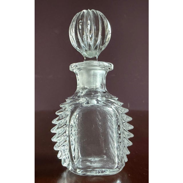 Contemporary Pressed Glass Perfume Bottle. Unusual Shape For Sale - Image 3 of 6