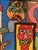 Blue Keil Peter Robert, Faces Abstract Naive New Wild Ones, 1980s, Oil on Canvas For Sale - Image 8 of 13